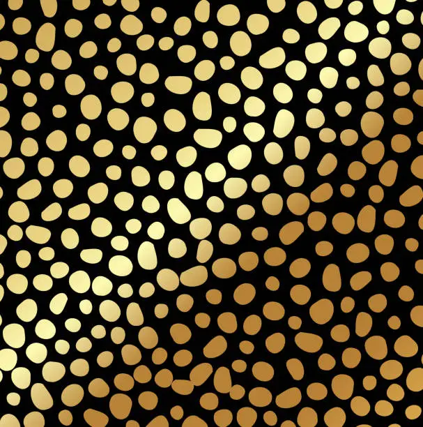 Vector illustration of Gold stains or dors pattern vector