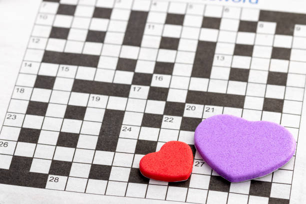istock The blank crossword with heart shape 1030794968