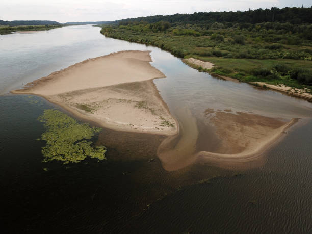 istock Aerial view of sandbars 1030795388