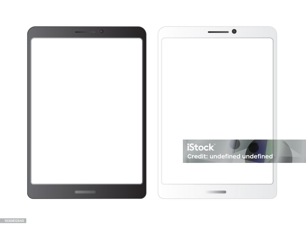 Tablet  mockup.white isolated vector screen.Black and white blank screens.  Showcase screenshots.Responsive to display your mobile web site design. Vector illustration Tablet  mockup.white isolated vector screen.Black and white blank screens.  Showcase screenshots.Responsive to display your mobile web site design. Digital Tablet stock vector
