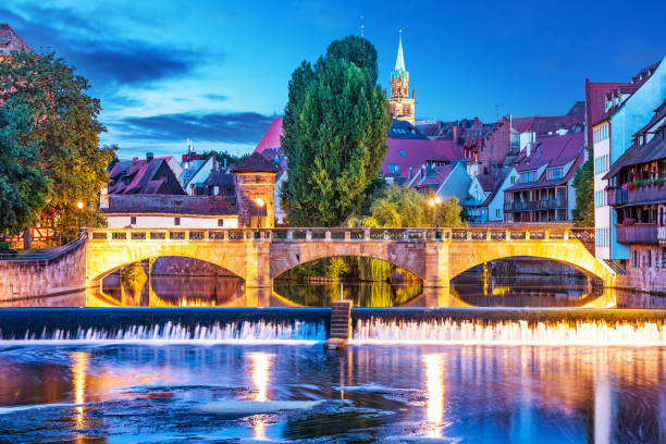 istock Night view of Nurnberg, Germany 1030822634