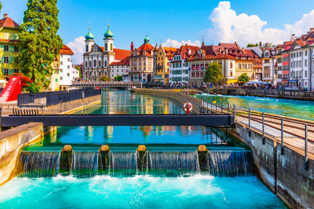 istock Old Town architecture of Lucerne, Switzerland 1030822700