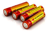 Group of AA size batteries