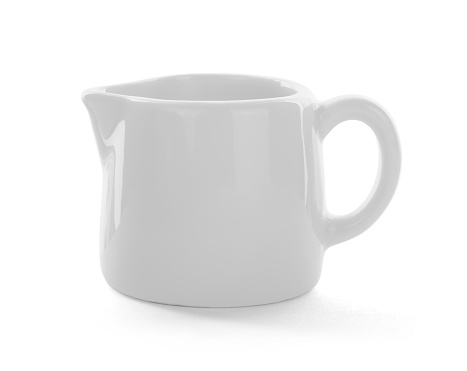 Cream jug, isolated on white