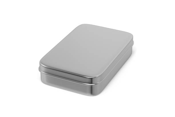istock Metal box on isolated white background 1030836272
