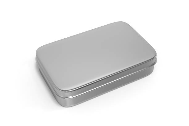Box - Container, Tin, Metal, Aluminium, Silver - Metal