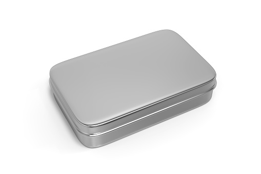 Box - Container, Tin, Metal, Aluminium, Silver - Metal