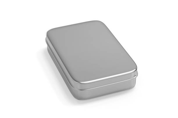 istock Metal box on isolated white background 1030836462