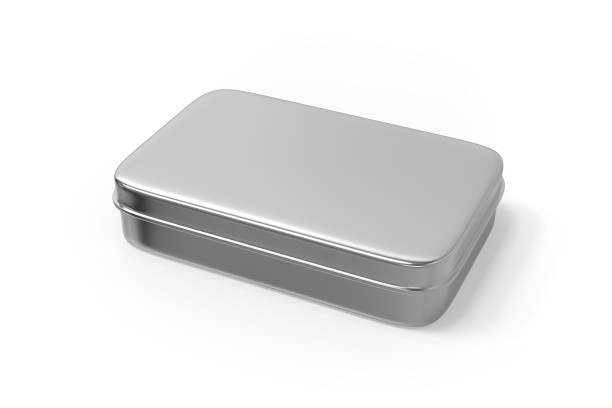 istock Metal box on isolated white background 1030836978