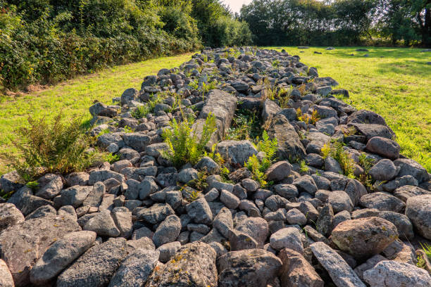 istock Stone circle ancient graveyard in Skelde south Denmark 1030840928