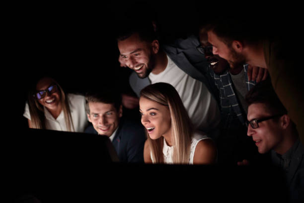 istock close up.a successful business team runs on computers 1030849398