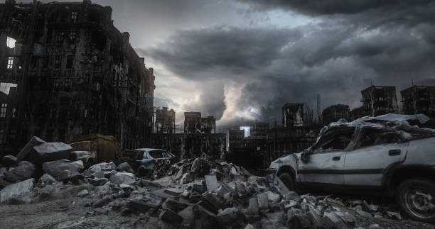 istock Post Apocalypse Urban Landscape 1030850914