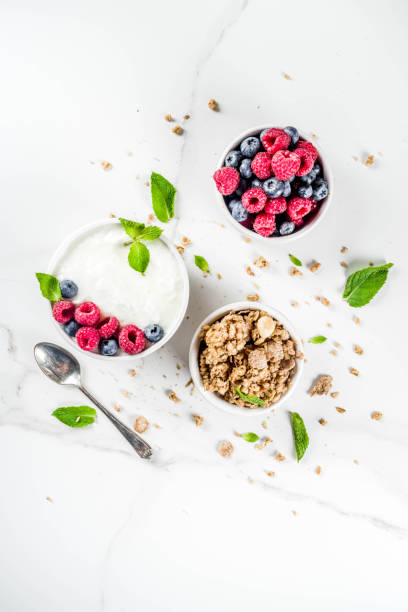 istock Yogurt with granola and berries 1030850916