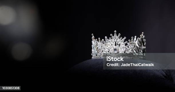 Diamond Silver Crown Miss Pageant Beauty Contest Stock Photo - Download Image Now - Beauty Contest, Crown - Headwear, Tiara