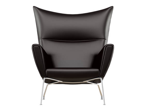 istock Black leather armchair 1030861762