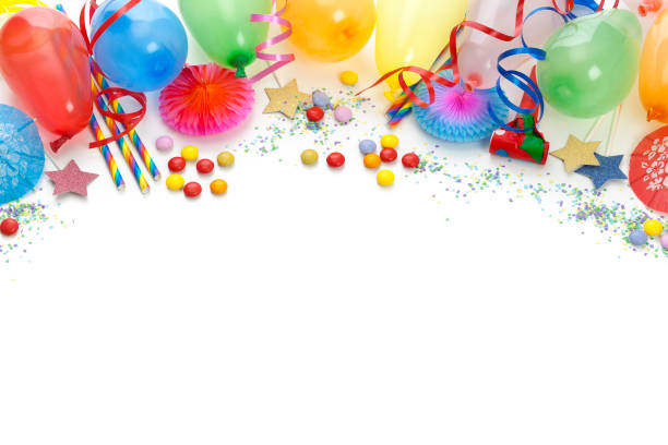 istock Party or carvival accessories on white background 1030861868
