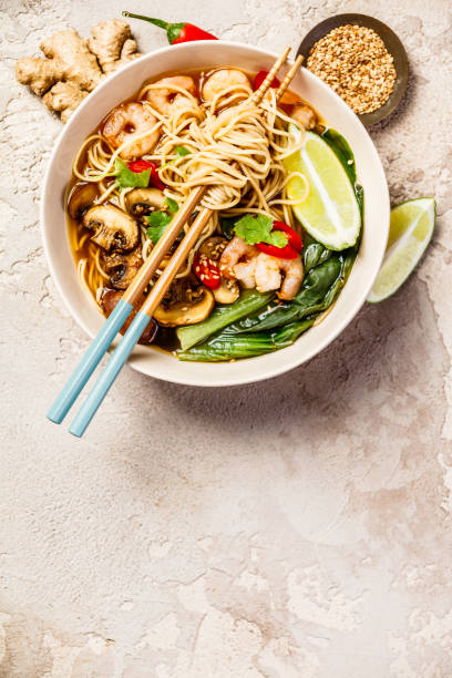 istock Asian soup with noodles 1030878264