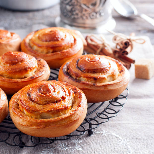 istock Fresh Sweet Homemade Cinnamon Rolls, selective focus 1030893068