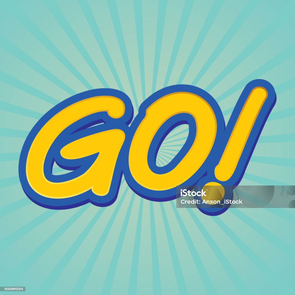 Go Sign Creative Go Sign Vector Stock Illustration - Download Image Now - Business ...