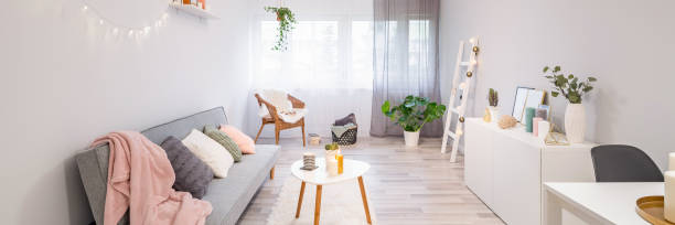 istock Nordic style living room 1030897762