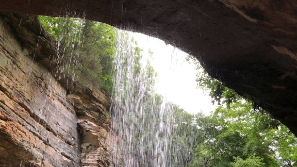 istock Waterfall close-up at Starved Rock State Park in Illinois 1030930132