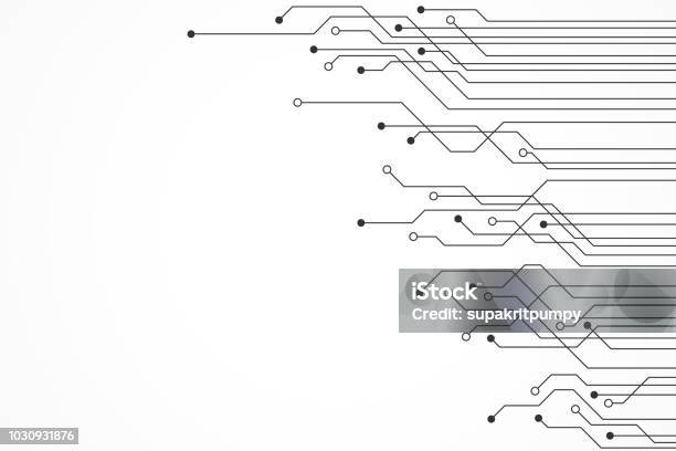 Ilustración de Antecedentes De La Tecnología Patrón De Circuito y más Vectores Libres de Derechos de Tecnología - Tecnología, Tablero de circuitos, Fila - Arreglo