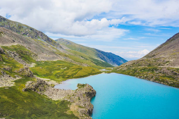 istock Lower Akchan lake. Mountain Altai landscape 1030932126