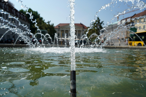 Fountains for admiring and lingering on a hot summer day in Germany