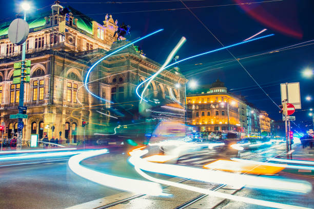 istock colorful night traffic in the city 1030936174