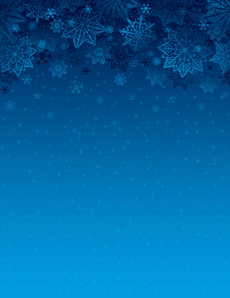 Blue christmas background with snowflakes and stars, vector illustration Blue christmas background with snowflakes and stars, vector illustration winter backgrounds stock illustrations