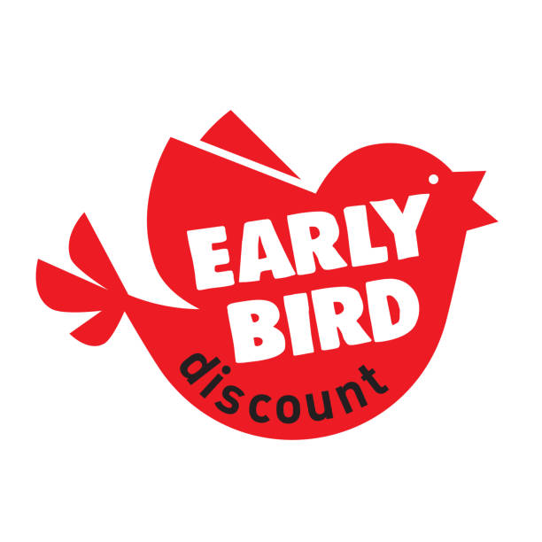 Early Bird Special discount sale event banner or poster vector art illustration