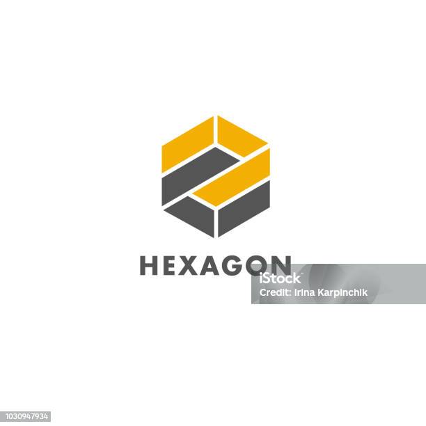 Vector Element Design Template For Business Hexagon Sign Stock Illustration - Download Image Now