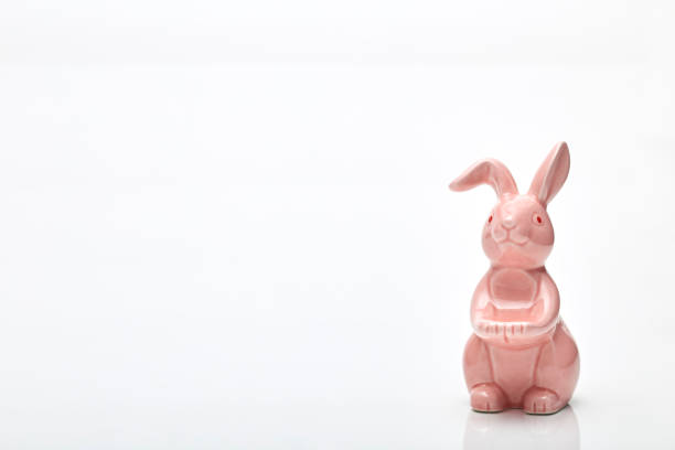 istock Easter origami rabbit on a white background 1030949570