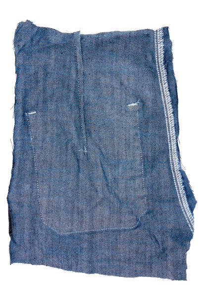 istock Piece of blue jeans fabric 1030952774