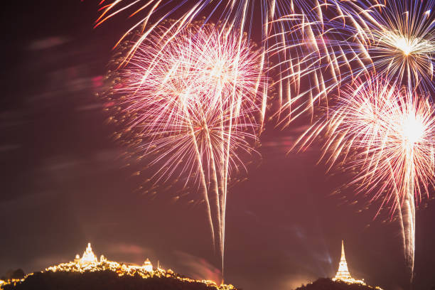 istock Fireworks at Phra Nakhon Khiri (Khao Wang), Phetchaburi province,Thailand 1030956970