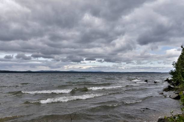 istock evening lake in cloudy weather 1030960396
