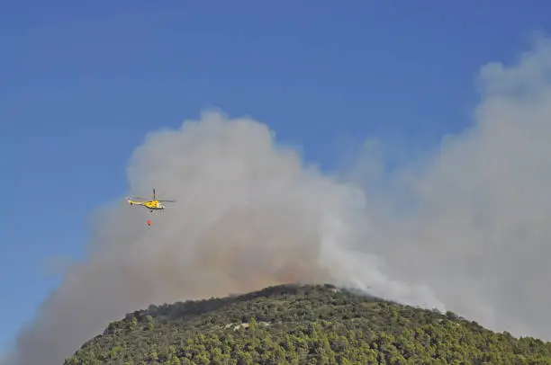 Forest fire at Mallorca Mallorca