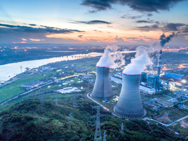 istock Aerial photography power plant 1030966046