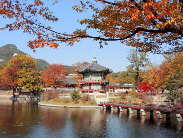istock Korean traditional architecture Gyeongbokgung Palace 1030967082