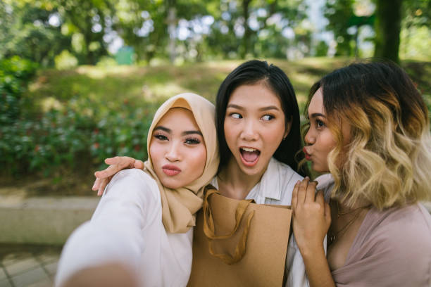 istock Selfie time in the park 1030972688