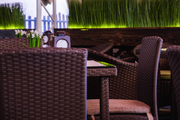 istock beautiful restaurant interior, table and chairs 1030977734