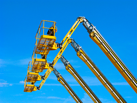 Aerial lifting platforms in the sky