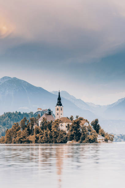 istock Autumn over lake Bled in Slovenia 1031008274