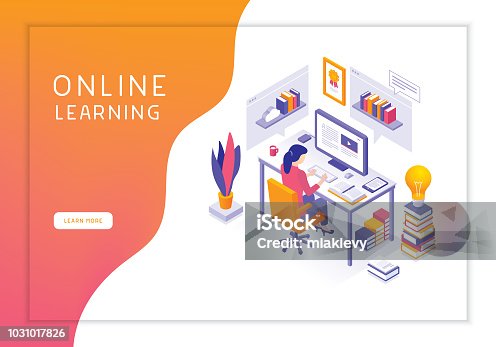 istock Online learning 1031017826
