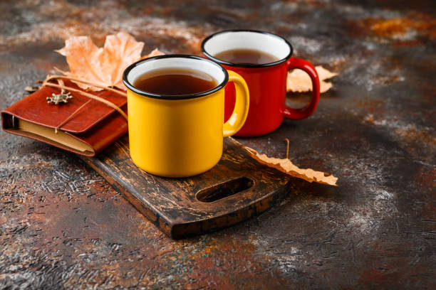 istock Enameled cup of hot tea 1031017956