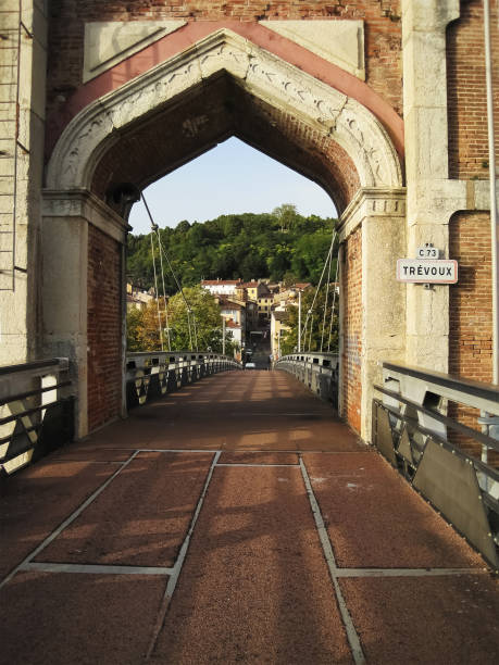 istock Gate from the bridge in trevoux 1031019358