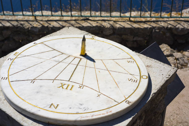 istock Old sun clock. Summer sunny day. Time abstraction photo 1031033258