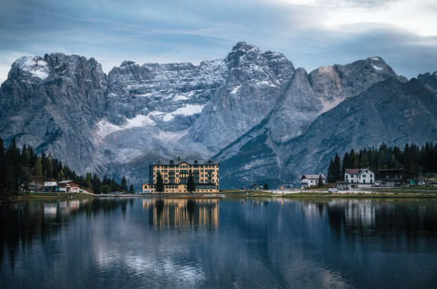istock Misurina lake in Dolomites, Italy. 1031037376