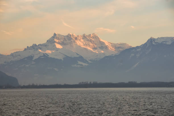 istock Snowy peaks of the mountains. 1031038548