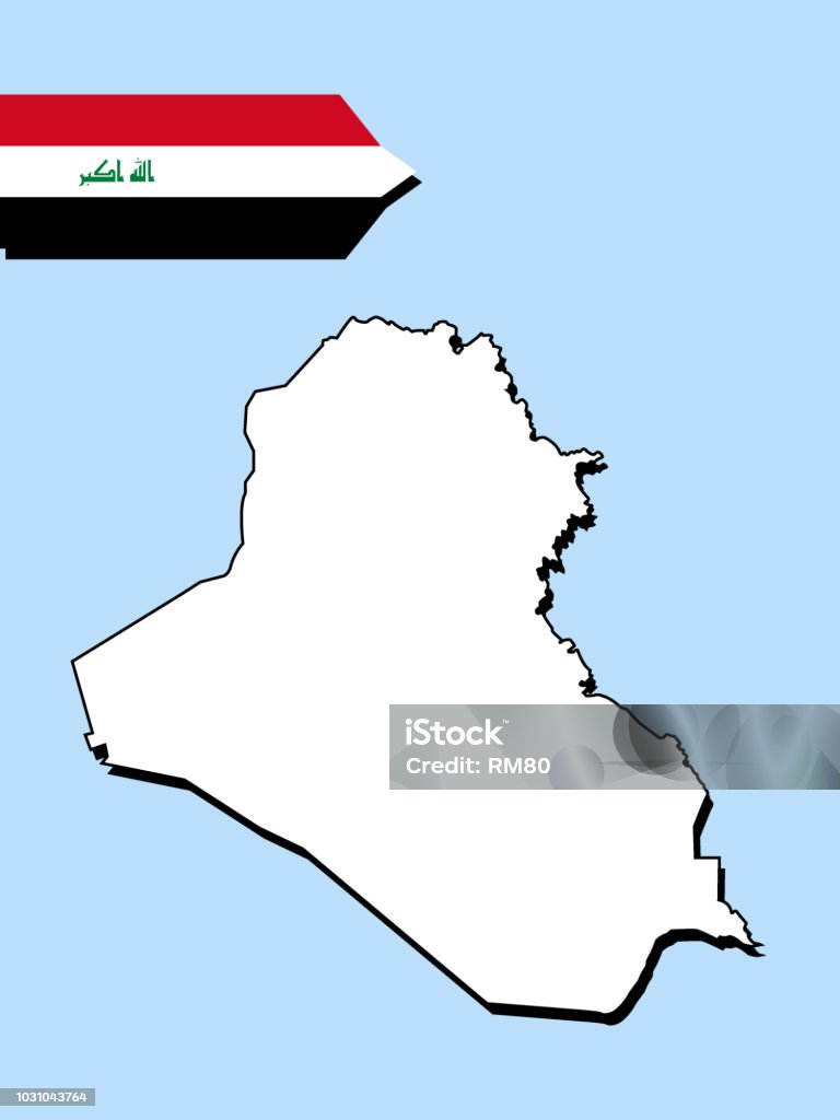 Iraq Mapbasic Iraq Map Stock Illustration - Download Image Now - Baghdad, Black Color ...